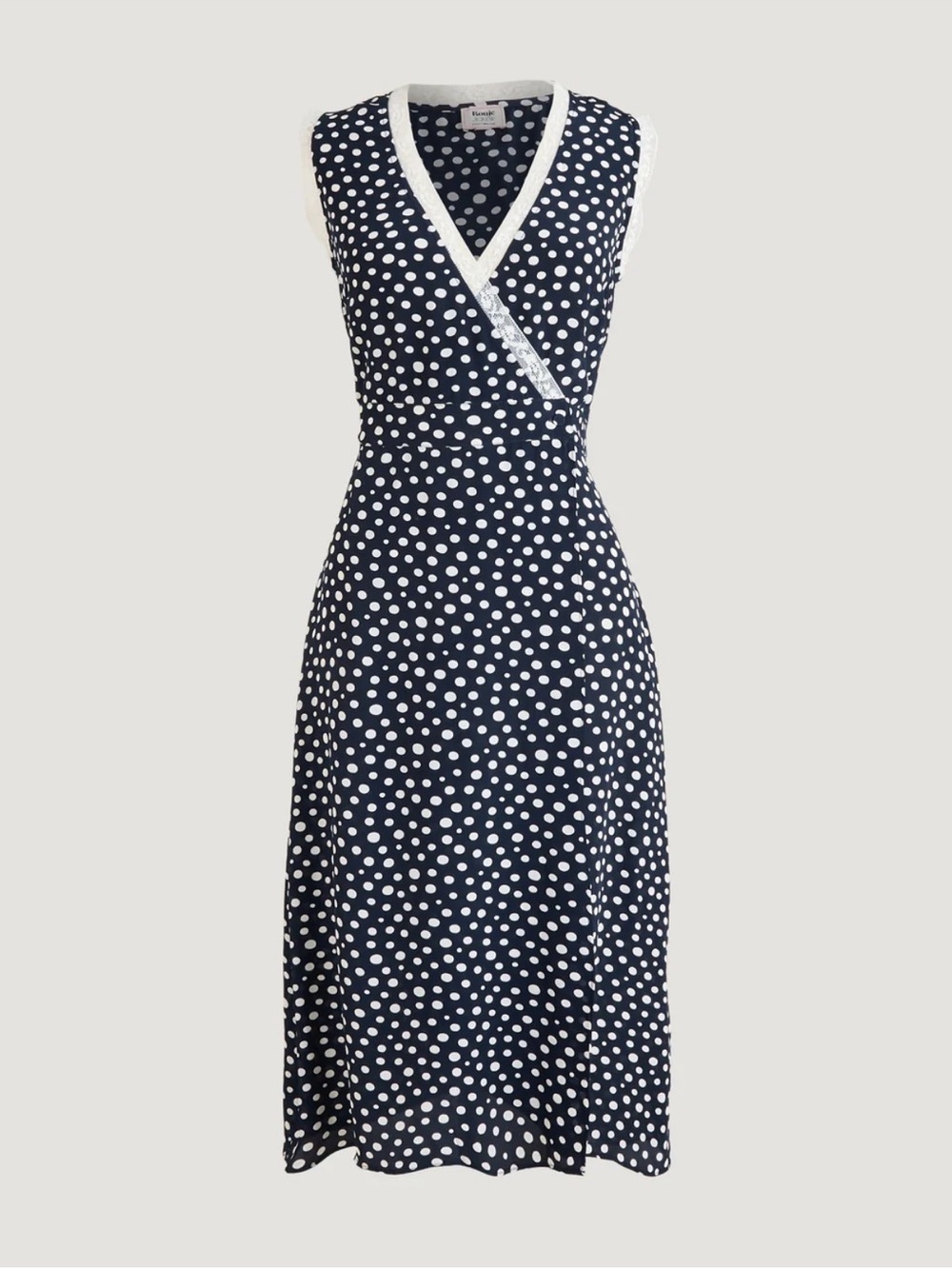Rouje X J.Crew Rencard Wrap Dress Polka Dot